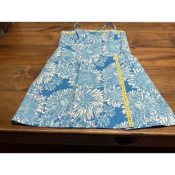 Lilly Pulitzer Ariel Blue Lion In The Sun Jesse Romper Size 10 NWT - Picture 5 of 16